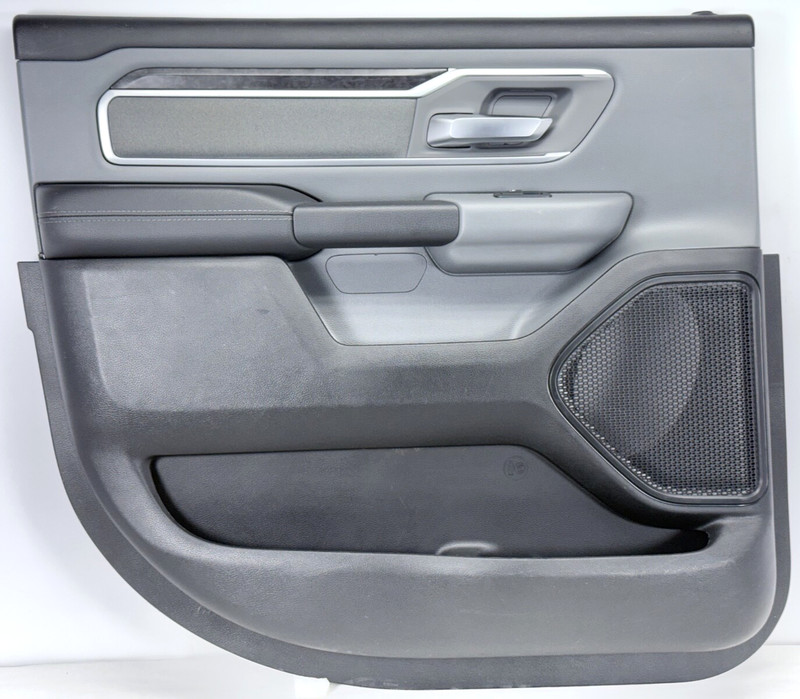 ✅ 19-25 RAM 1500 5th Gen BIG HORN CREW CAB OEM DOOR PANEL REAR LEFT BLACK GRAY