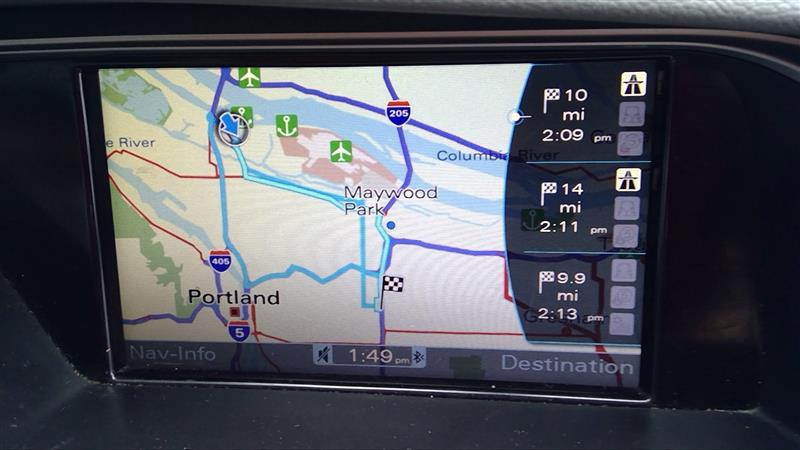 2009-2012 Audi A4 Navigation Display Screen Menu Info Media Center