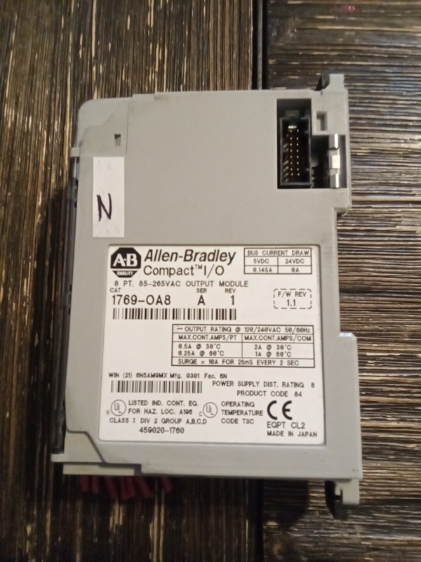 Allen-Bradley 1769-OA8 Series A Module.