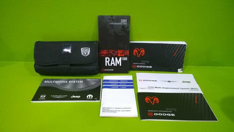 09 RAM 1500 5.7L AT CREW CAB OWNERS MANUAL USER GUIDE OEM 2390-25