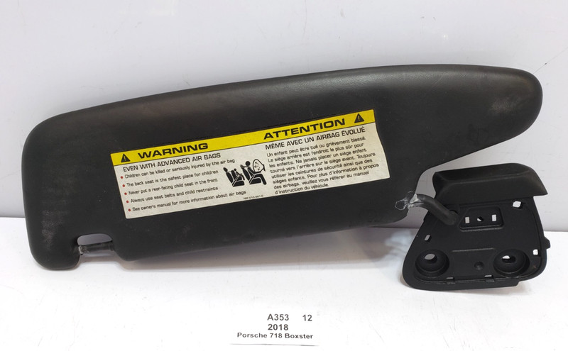 ✅13-24 OEM Porsche 718 Boxster 982 Front Right Passenger Sunvisor Sun Visor 36k*