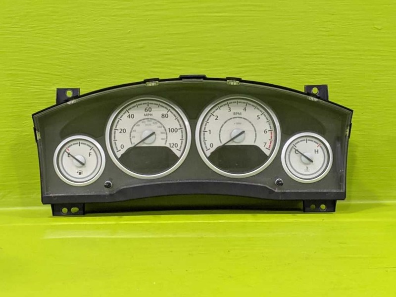 08 TOWN COUNTRY SPEEDOMETER CLUSTER 4 POD 120 MPH 220K MILES OEM 3838-1