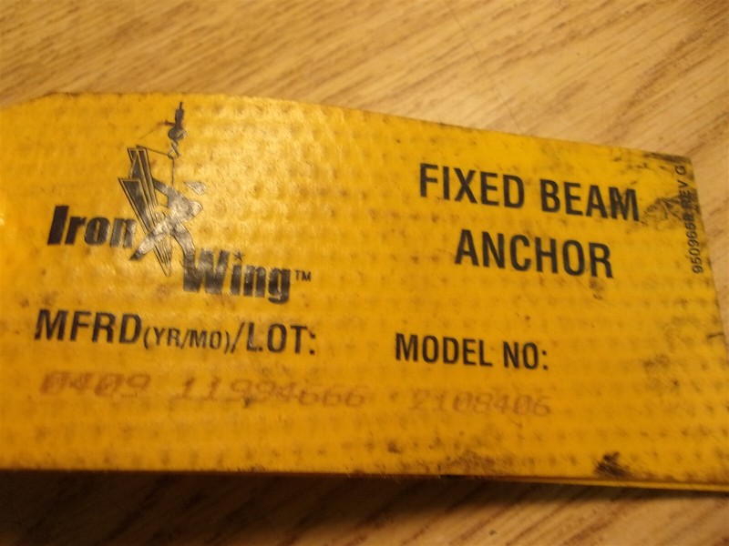 DBI SAIA Fixed Beam Anchor 2108406 *FREE SHIPPING*