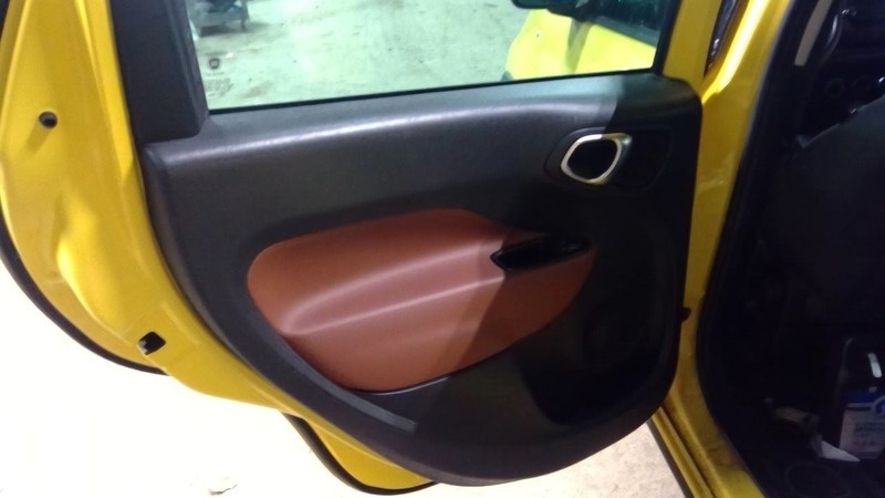500 FIAT 2014 Driver Left Rear Door Trim Panel Rear 1717290