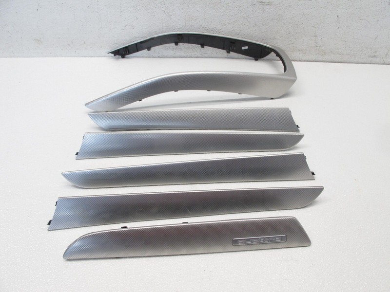 09-16 AUDI B8 A4 S4 DASHBOARD DOOR PANEL INTERIOR ALUMINUM TRIM SET OEM 013024D