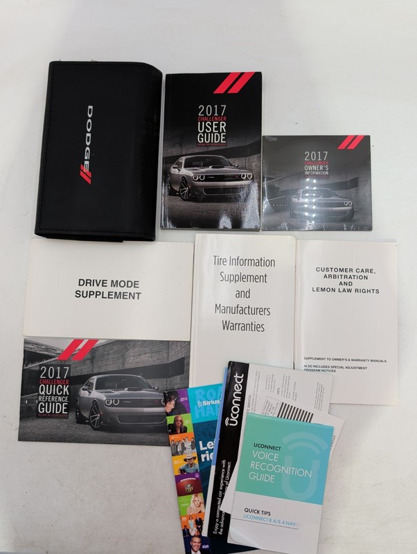 2017 Dodge Challenger SRT Hellcat Owners Manual Original Set Case CD 392