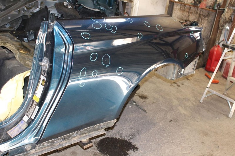 2015-2016 BMW 435i Convertible Driver Left Rear Quarter Panel Assembly