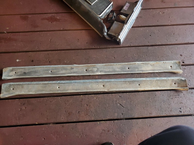 1966Cadillac deville coupe Door Sill Plates needs TLC lot of 2 convertible