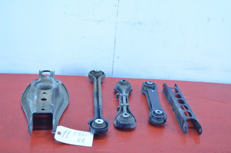 09-11 BMW E90 E91 335XI REAR RIGHT PASSENGER SIDE CONTROL ARM SET OF 5 ITEMS OEM