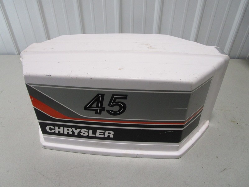 FS606712 Chrysler Force Outboard 45 HP Engine Cowling Motor Cover Top Hood Cap