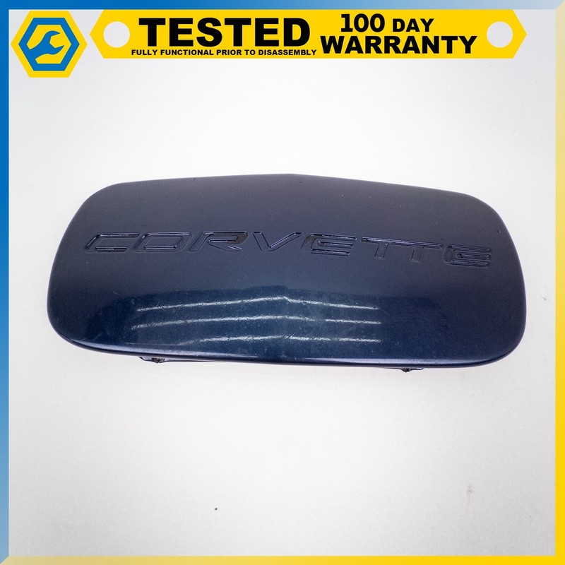 97-04 CHEVROLET CORVETTE C5 FRONT BUMPER LISCENCE PLATE POCKET COVER BLUE OEM