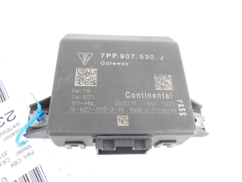2011 11 Porsche Cayenne 958 Gateway Module 7PP 907 530 J OEM