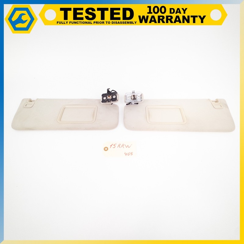 14-22 RANGE ROVER SPORT L494 L405 LEFT & RIGHT SUN VISOR SHADE BEIGE SET OEM