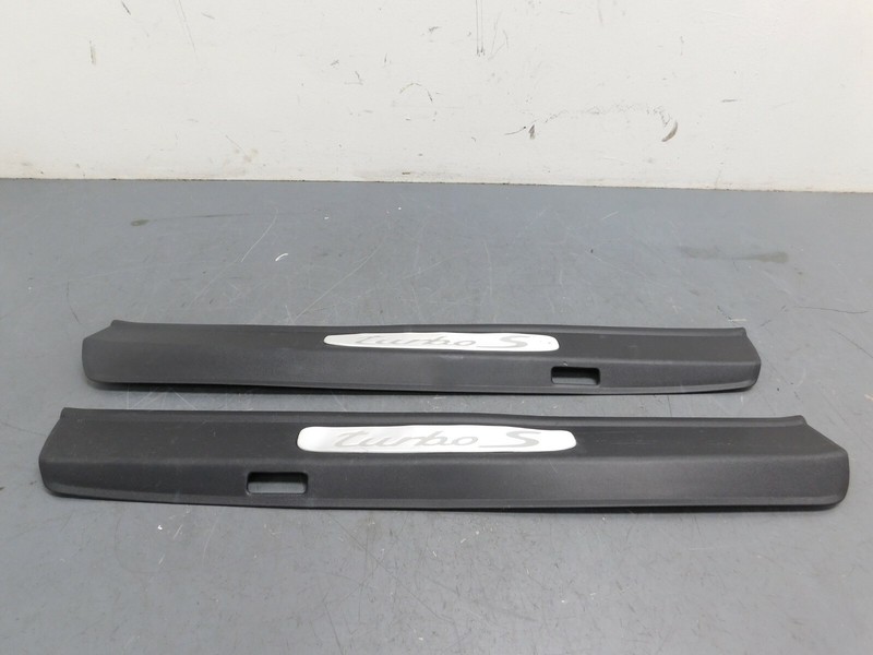 2018 17 19 Porsche 911 991.2 Turbo S Door Sill Scuff Plates - * #6634 D2