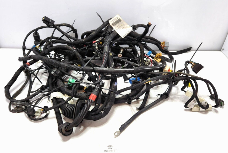 ✅ 2010-2016 OEM Maserati GT Sport M145 4.7L Rear Trunk Fuse Box Wiring Harness