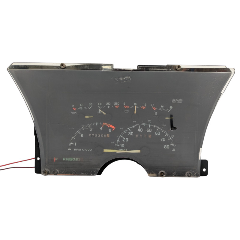 92-94 C1500 C2500 K1500 K2500 AT Auto Trans Instrument Speedometer Cluster 272K