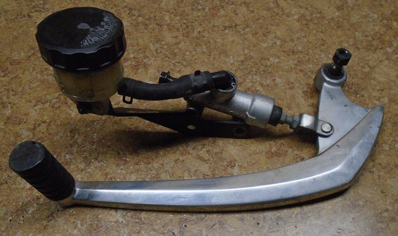 2011 Polaris Victory Cross Road 106 Rear Back Foot Peg Pedal Master Cylinder 11