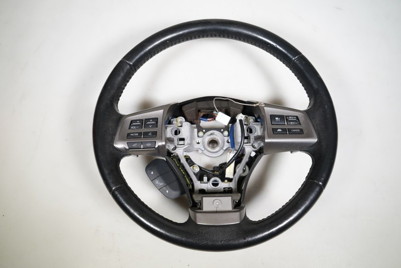 VG 2010-2014 Subaru Outback 2012-2014 Legacy Black Leather Steering Wheel Paddle
