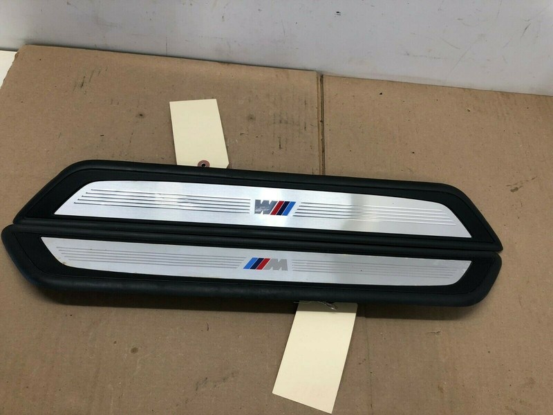 2010 - 2015 BMW 750LI F02 FRONT LEFT & RIGHT DOOR SILL SCUFF PLATES OEM