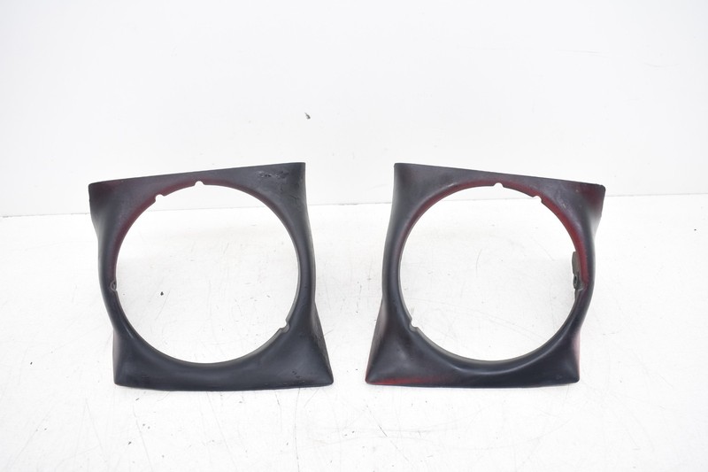 1997 Mazda Miata Headlight Bezel Frame Surround Trim Black Shroud Pair OEM KW92
