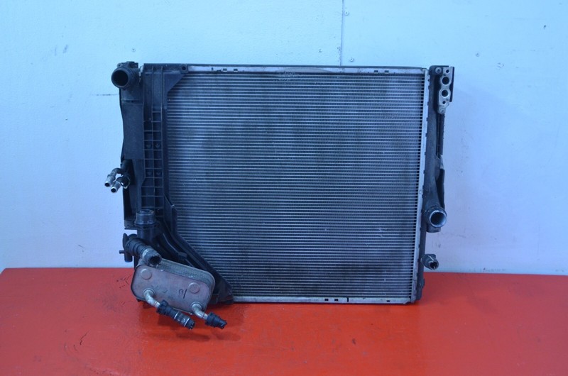 07-10 BMW E83 X3 3.0L N52 ENGINE RADIATOR A/C CONDENSER OEM