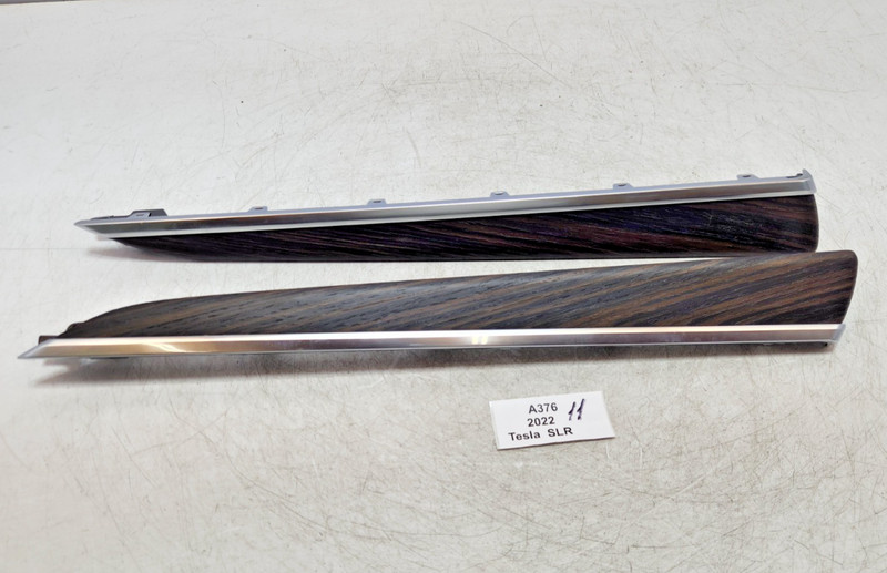 ✅ 2021-2025 OEM Tesla Model S Rear Left Right Door Wood Trim Panel SET