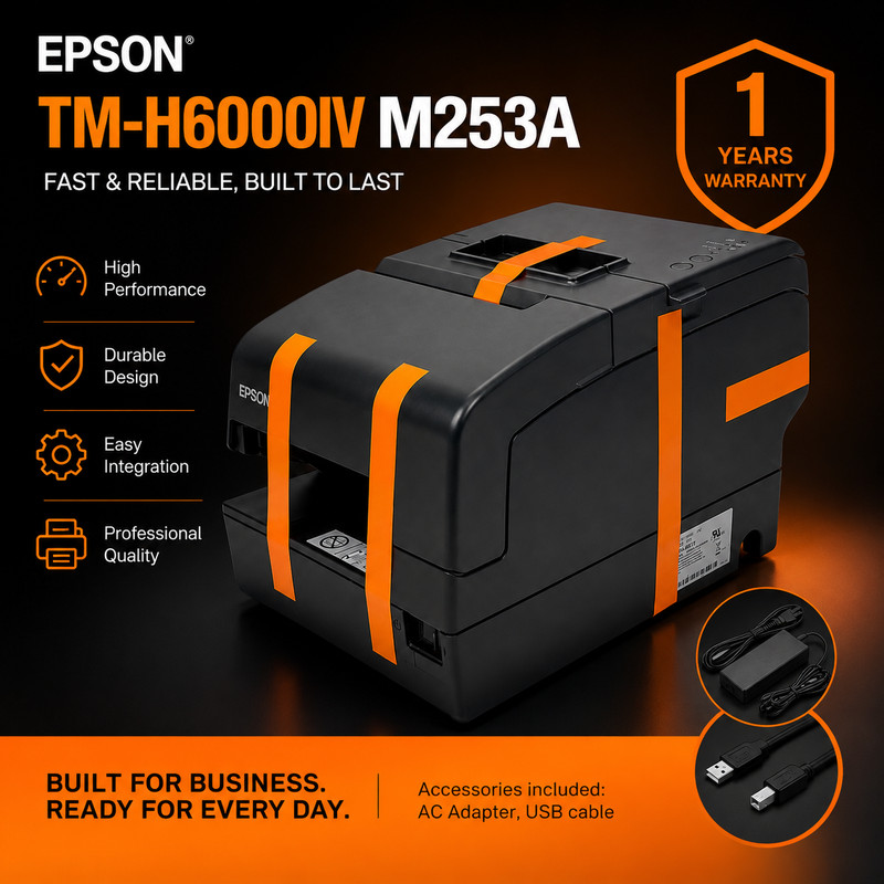 RESTORED🔸Epson TM-H6000IV Compact Multifunction POS Receipt Printer USB