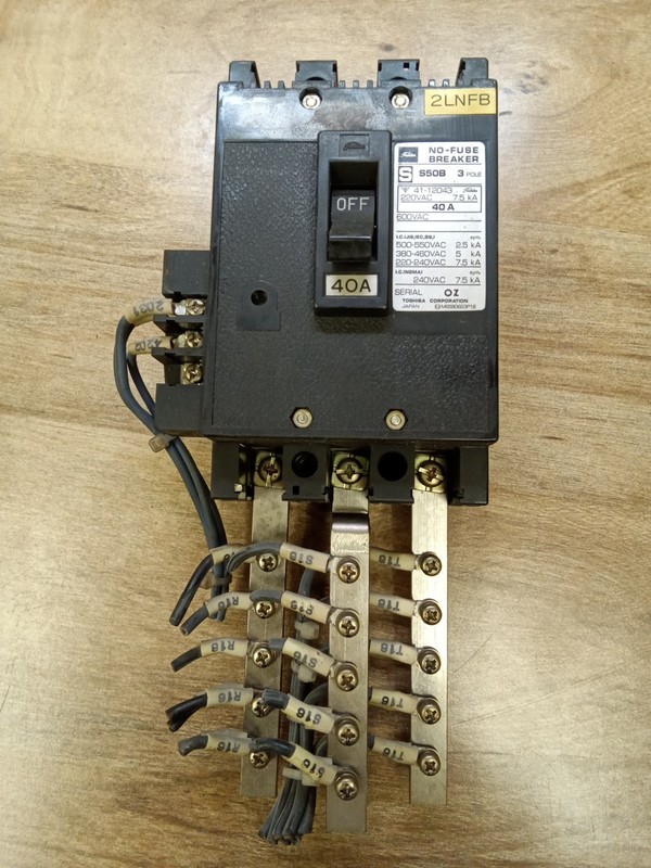 Toshiba 41-12043 40A S50B 3 Pole Circuit Breaker 240VAC