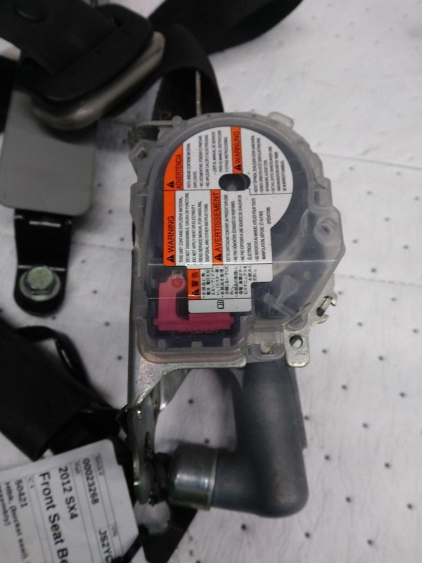 2012 Suzuki SX4 Silver OEM Seat Belt 4DR 8490280811BHE 83000 Miles Used