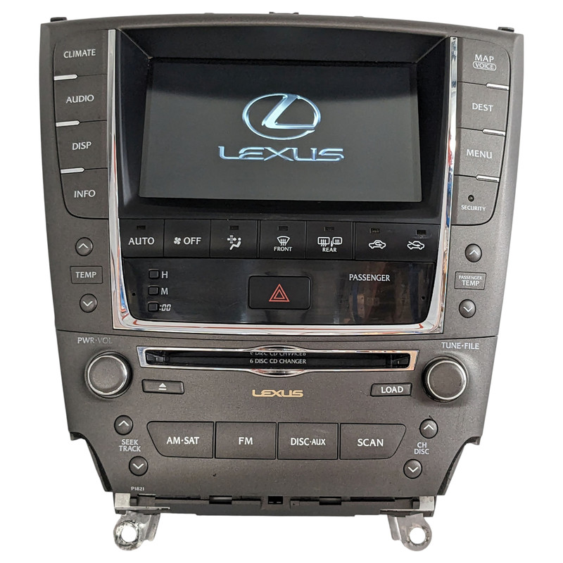 2006-2009 LEXUS IS250 IS350 Navigation Radio Stereo 6 Disc CD Display Screen OEM