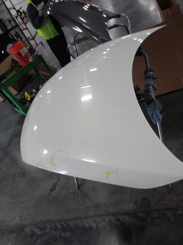 2004 Nissan Murano OEM White Hood Panel - Good Condition, No Rust, 4DR SUV
