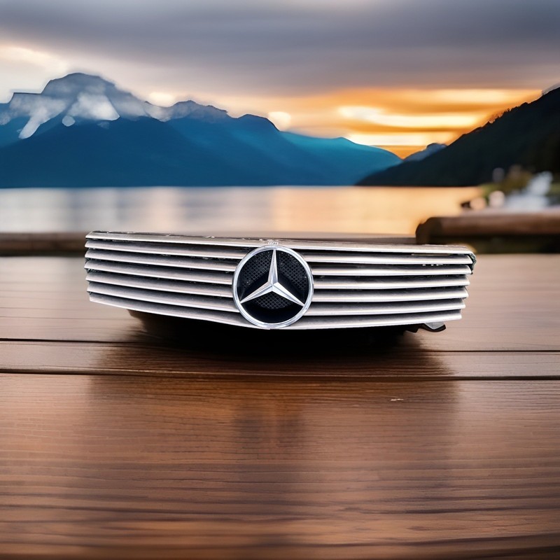 ✅ 1993 MERCEDES W129 300SL SL500 OEM Front Upper ExteriorGrille Gold ✅