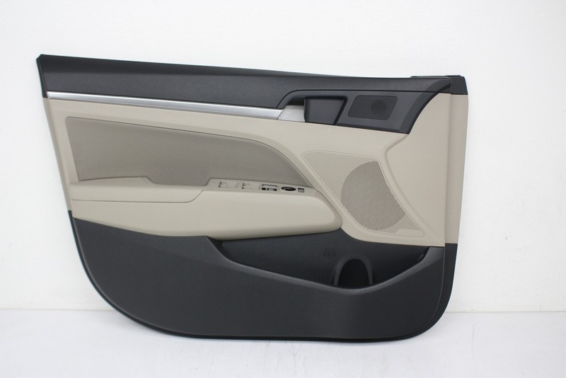 OEM Left Driver Side Front Door Trim Panel For Hyundai Elantra Sedan Black Tan