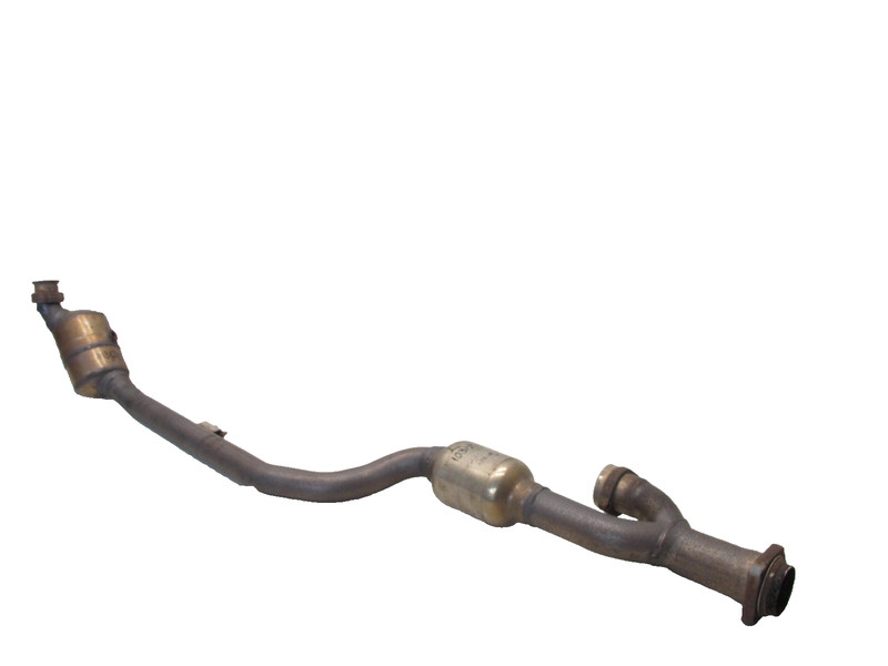 07-09 Mercedes W209 CLK550 Driver Left Exhaust Downpipe Resonator Pipe OEM