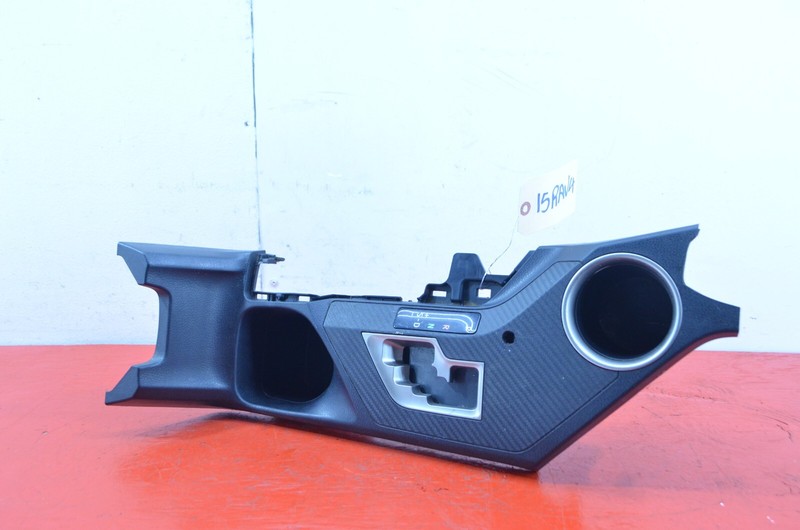13-15 TOYOTA RAV4 CENTER CONSOLE SHIFTER BEZEL TRIM CUP HOLDER OEM
