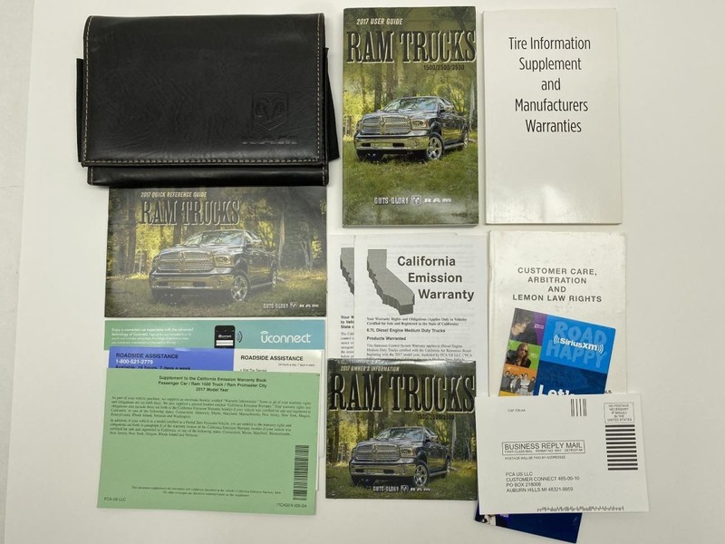 Owners Manual 2017 Dodge Ram Truck 1500 2500 3500 86684