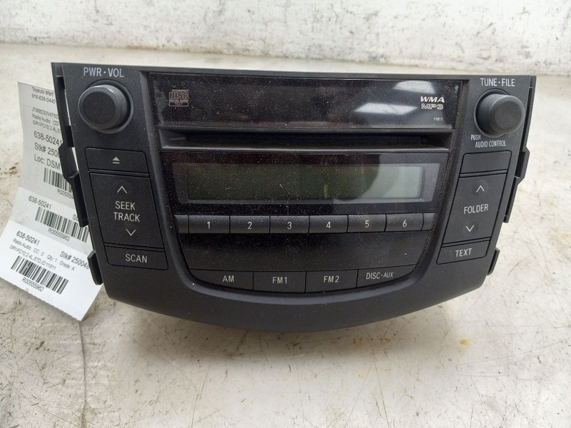 06 07 08 TOYOTA RAV 4 RADIO RECEIVER WITH CD ID 11811