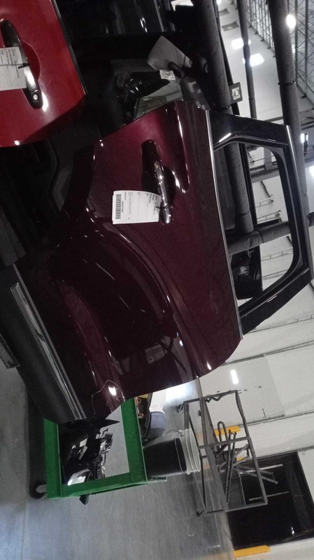 2019 Lincoln MKC Rear Right Door Maroon 582873, 28000 Miles, Used