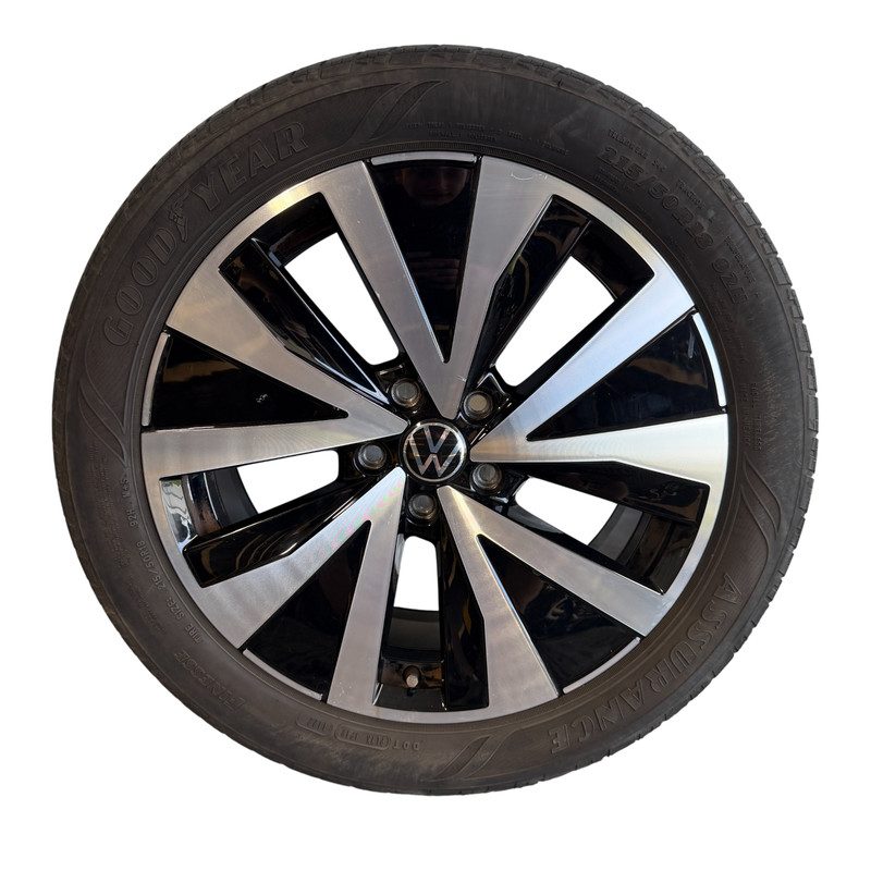 📌 22-24 VOLKSWAGEN TAOS WHEEL 5 DOUBLE SPOKE 7JX18H2 18X7 18" 18 INCH ALLOY OEM