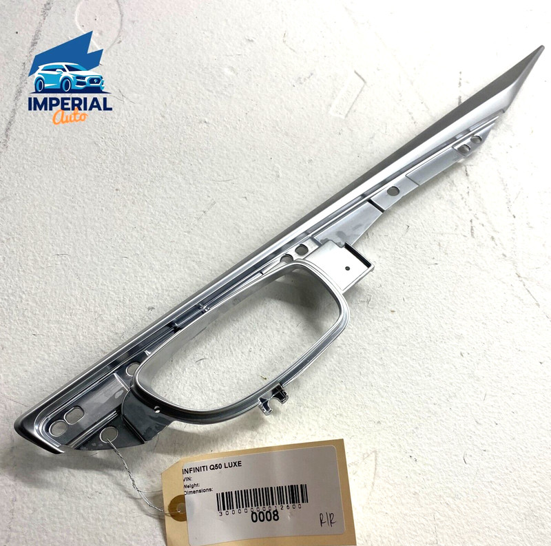 2014-2020 INFINITI Q50 REAR PASSENGER DOOR INTERIOR PANEL HANDLE BEZEL TRIM OEM