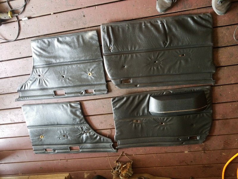 Door panels. black, set of 4, nice, power windows 1968 Mercedes 250S W108 W109