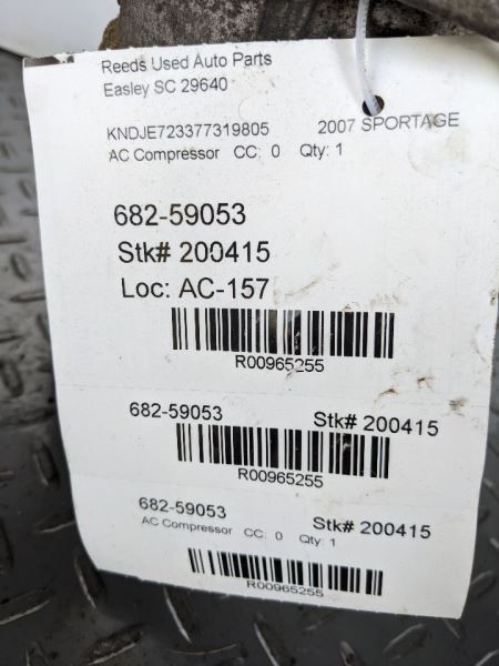 AC Compressor 6 Cylinder Dcc Manufacturer Doowan Fits 05-09 TUCSON 965255