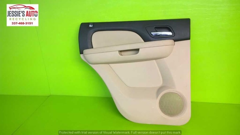 07-14 CHEVY TAHOE LTZ DRIVER LEFT REAR INTERIOR DOOR PANEL OEM 2023-151