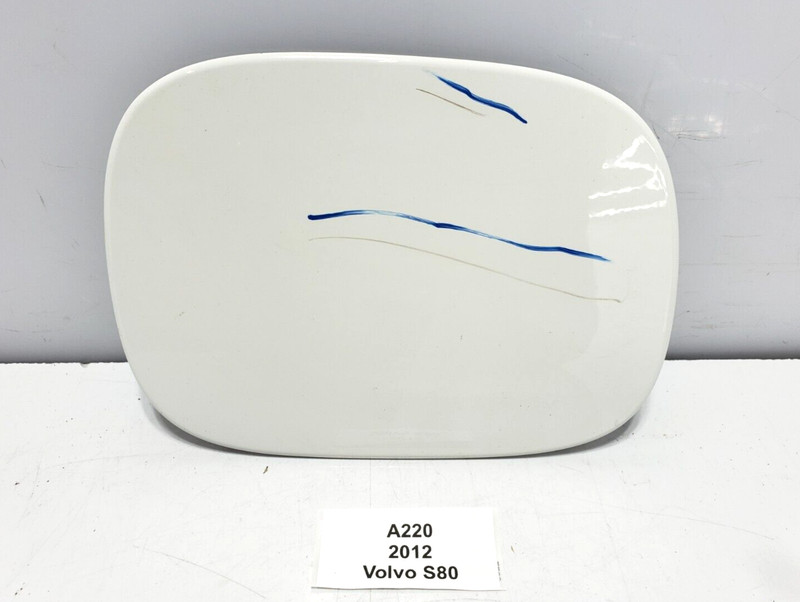 ✅ 2007-2016 OEM Volvo S80 Fuel Gas Tank Flap Filler Lid Cover Cap White NOTE*