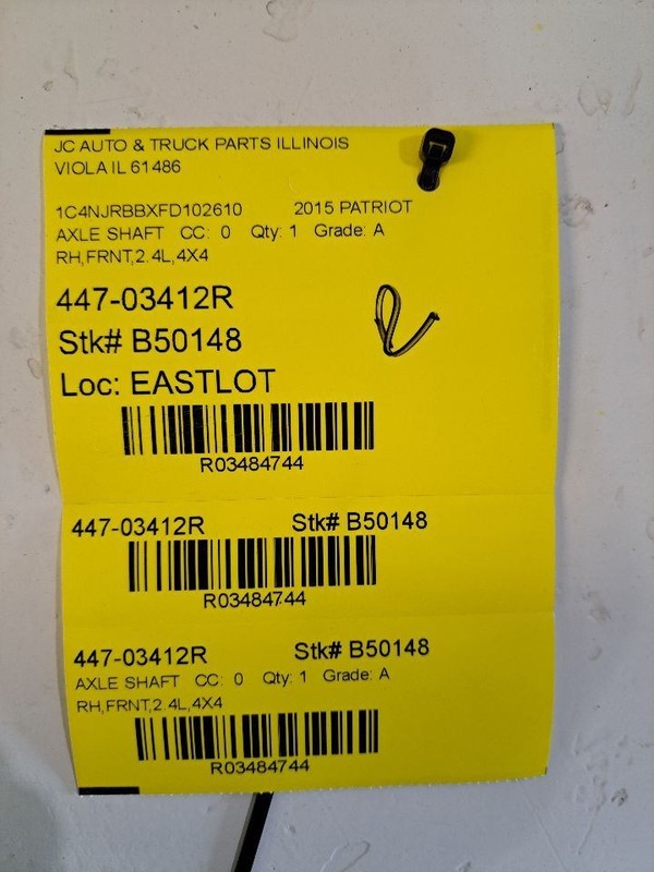 Passenger Axle Shaft Classic Style Front Axle 4WD Fits 14-17 COMPASS 3484744