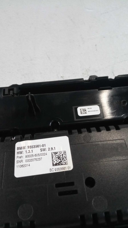 2015 BMW 535I GT A/C Selector Switch OEM Grey 116K Miles Warranty