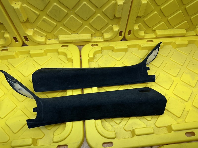 2013-2018 BMW 650I F06 Front Left/Right A Pillar Cover Alcantara BLACK OEM
