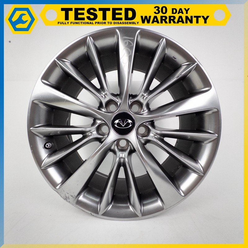 14-21 INFINITI Q50 WHEEL RIM 18" 18x7.5J & TPMS SENSOR & CENTER CAP OEM