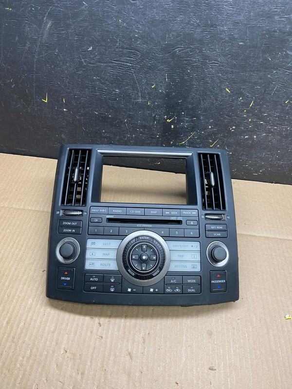2006 to 2008 Infiniti FX35 Front Radio A/C Heater Switch Control Panel U5943 DG