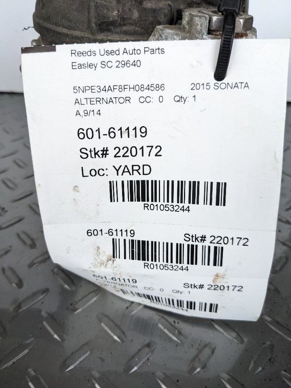 Alternator US Built VIN 5 1st Digit Fits 16-20 OPTIMA 1053244